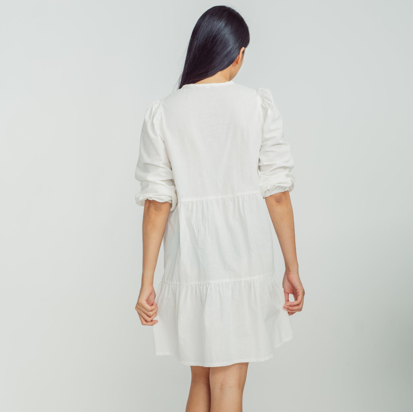 Mily Short Dress White