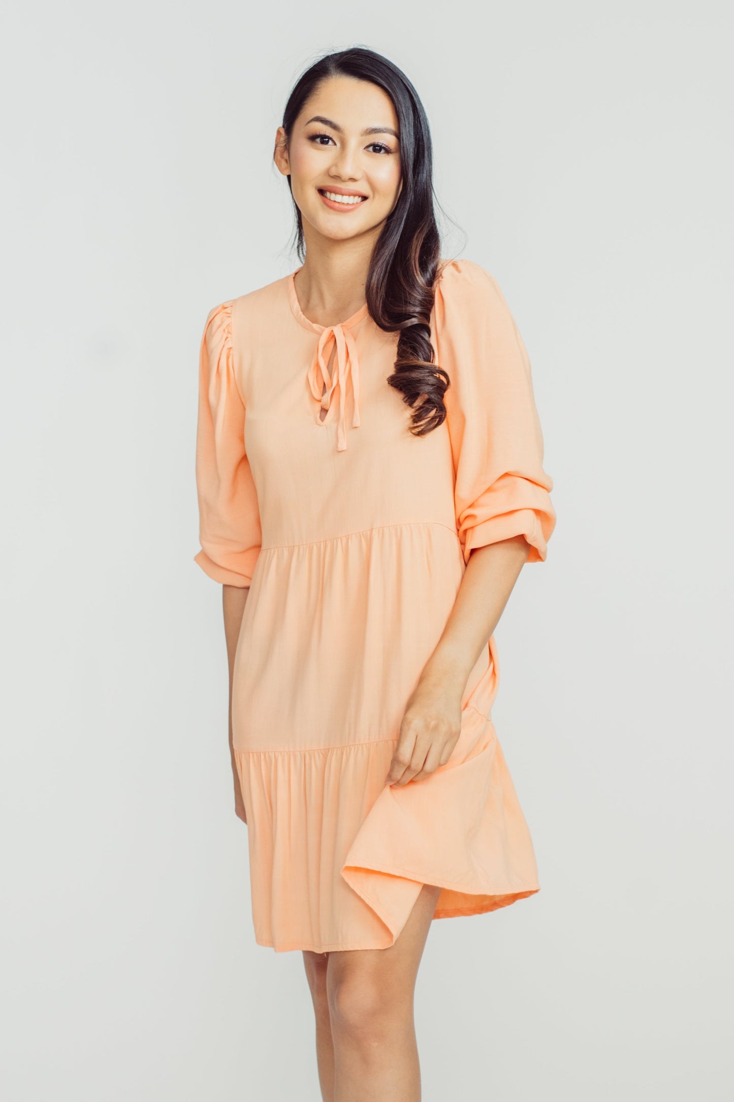 Mily Short Dress Peach