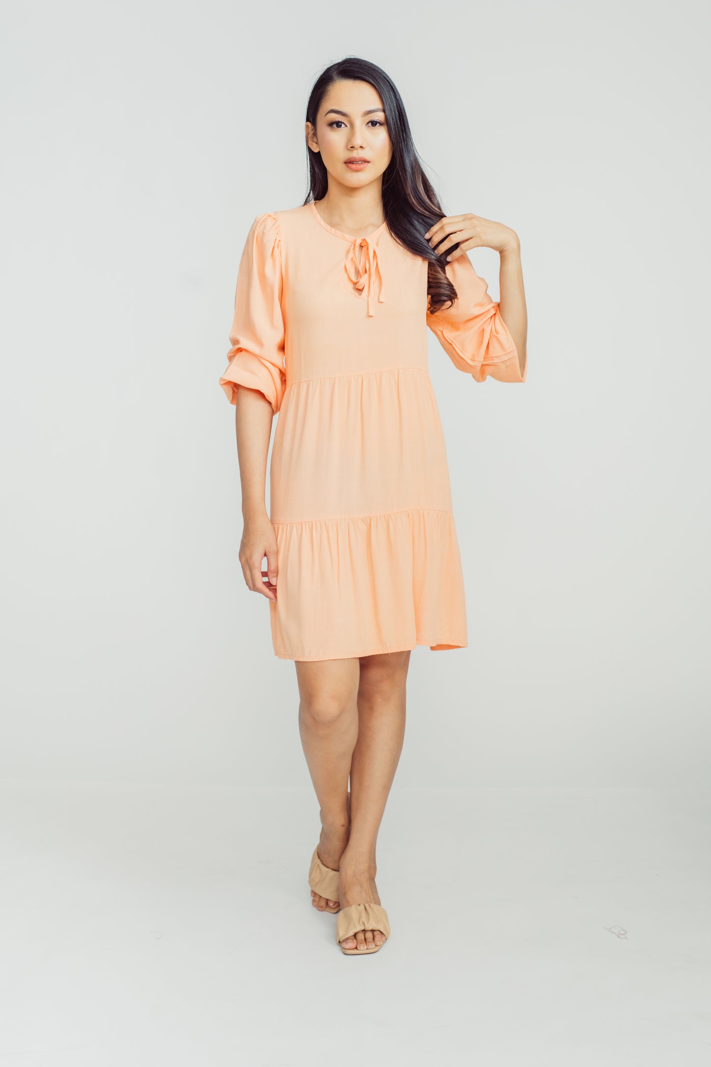 Mily Short Dress Peach