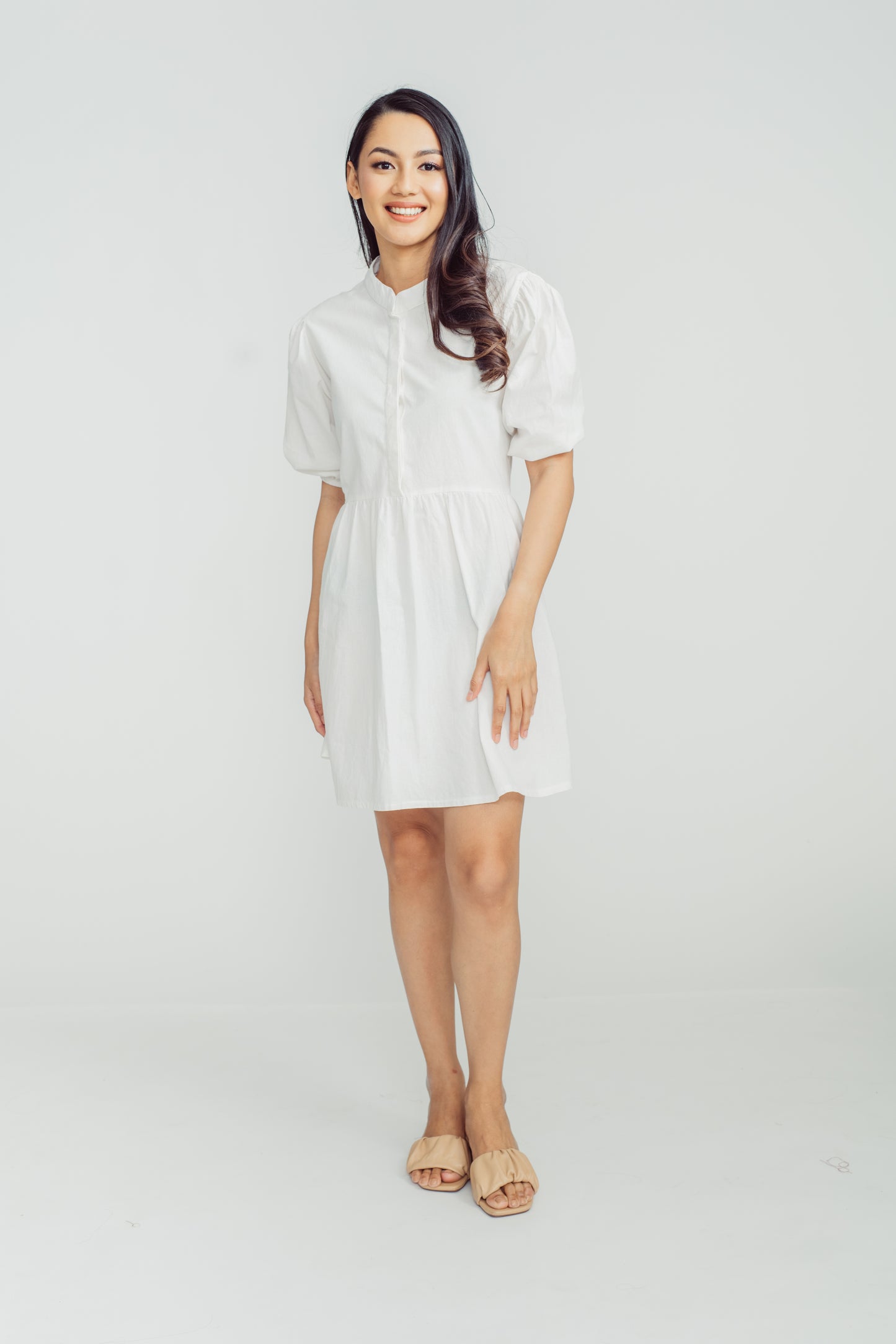 Sabel Short Dress White